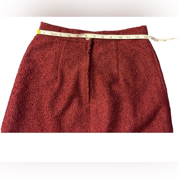 Vintage Sears skirt suit burgundy beautiful 2 piece - Picture 5 of 7
